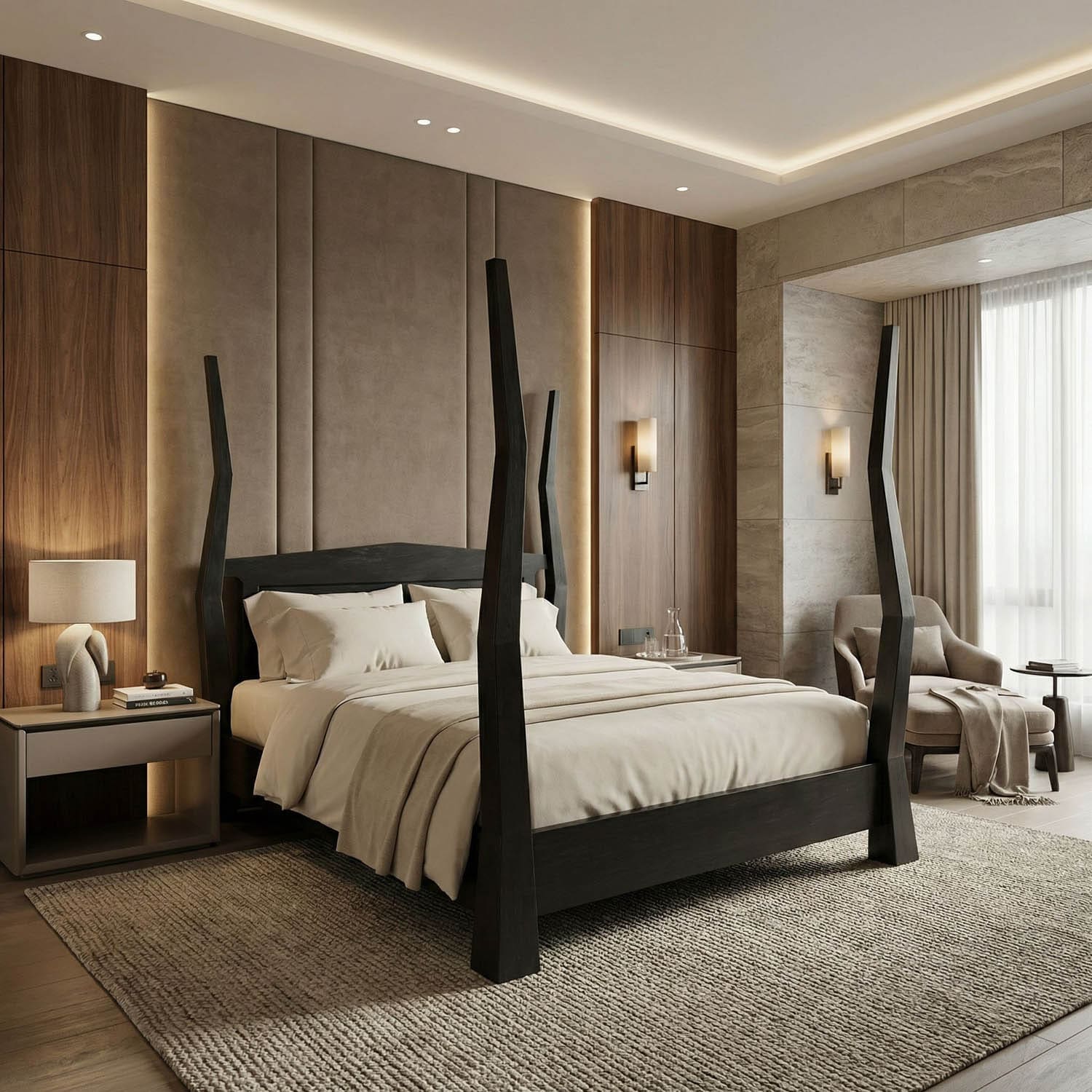 Patras Bed, Queen, HB