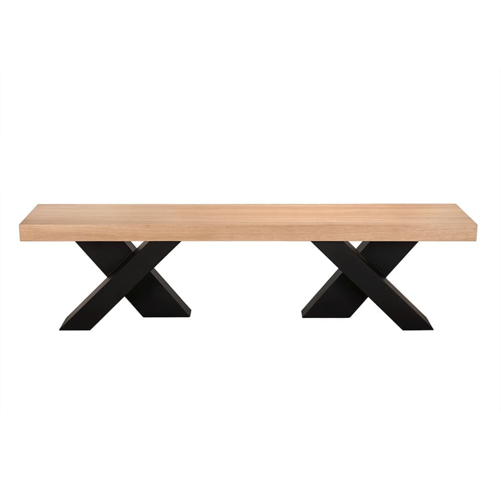 Gravity Bench, White Oak w Metal