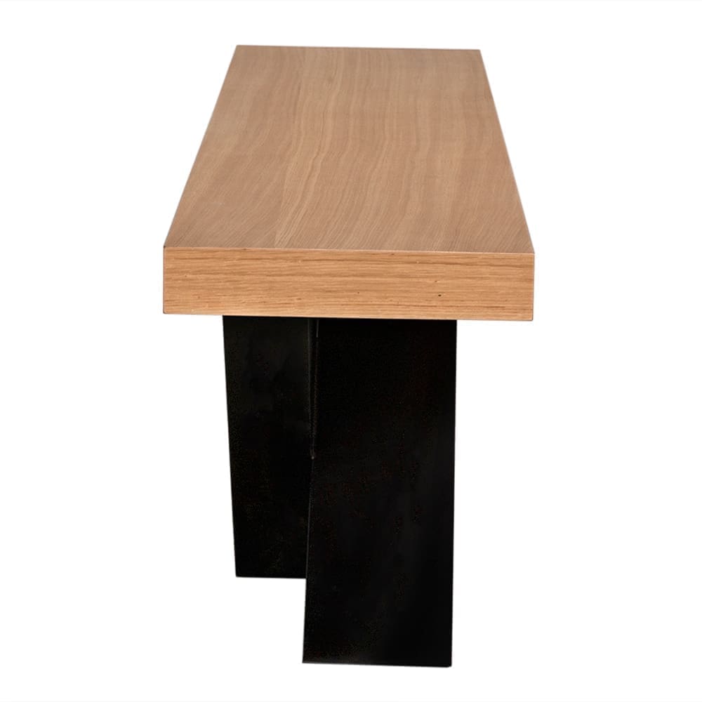 Gravity Bench, White Oak w Metal