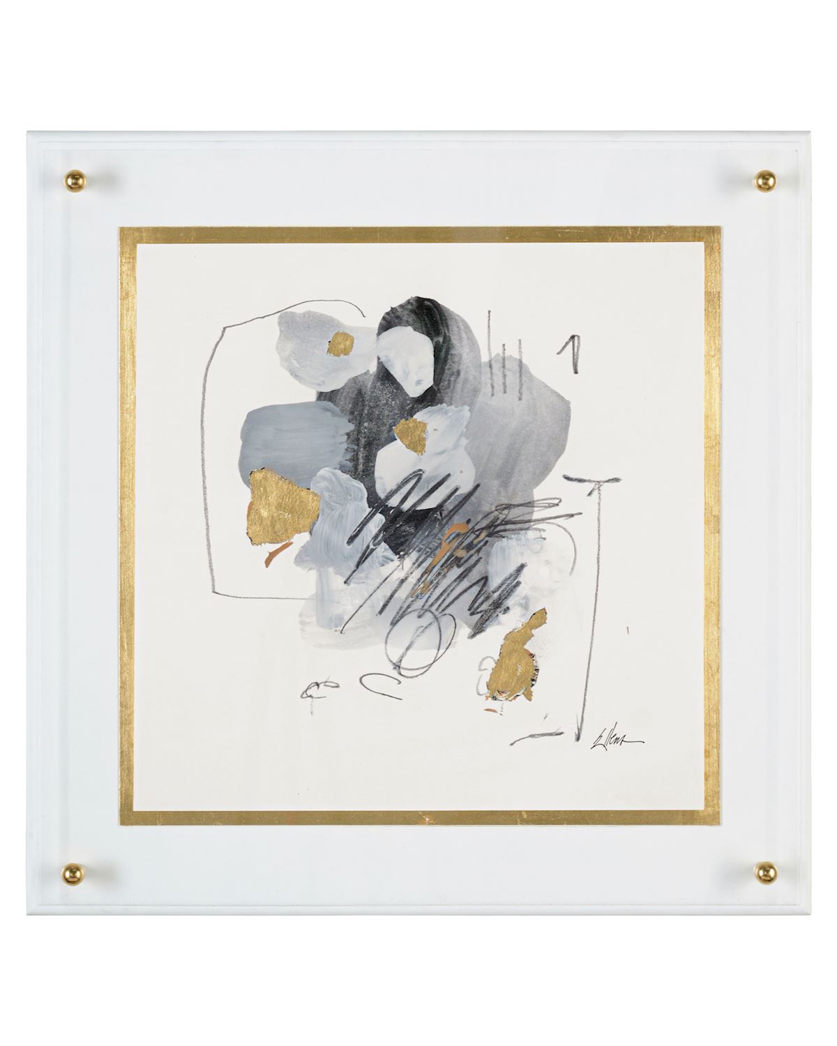 Jackie Ellens' Black, Grey, And Gold I by John Richard | Sutter & Vale