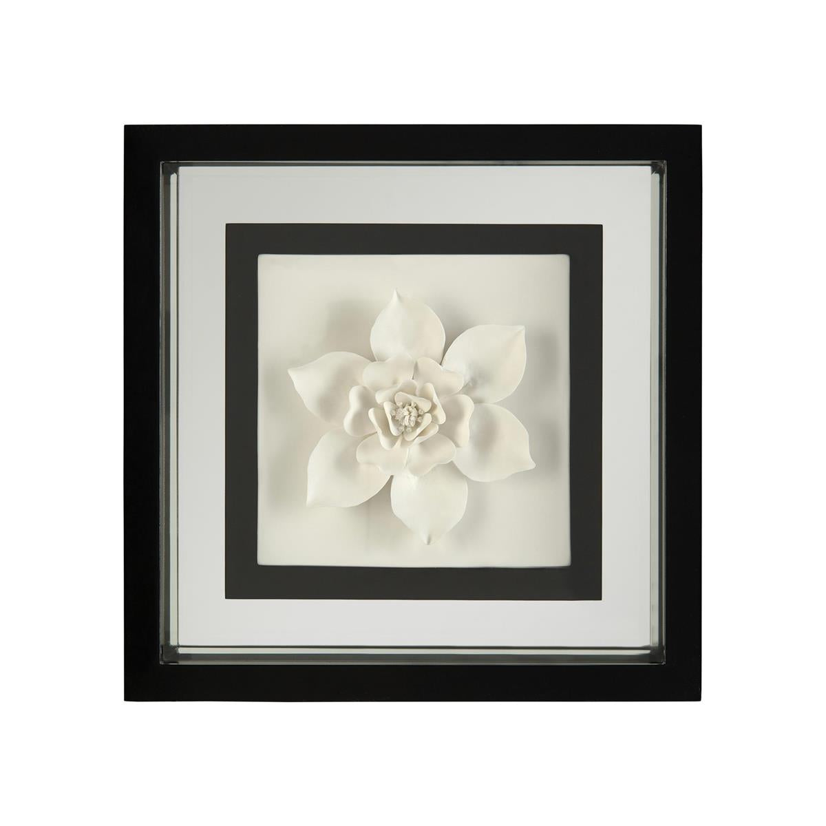 Black-and-White Porcelain Flower IV – Art by John Richard | Sutter & Vale