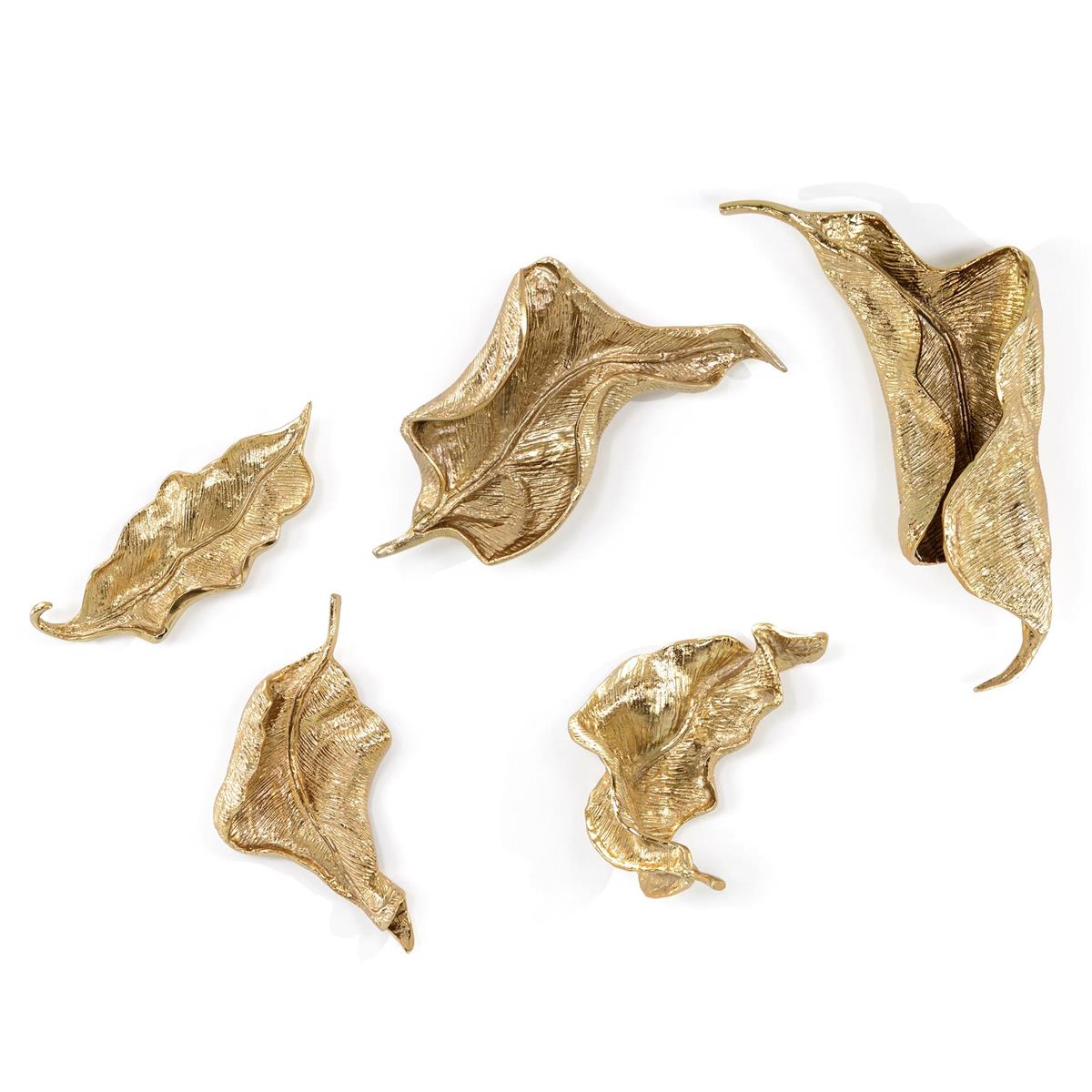 Curling Leaves Wall Sculpture (Set of Five) – Art by John Richard | Sutter & Vale