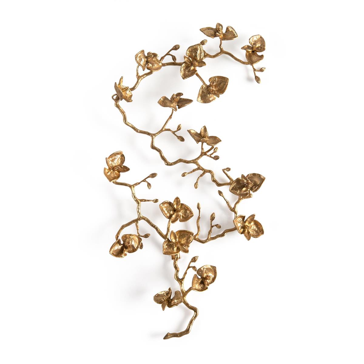 Brass Orchid Wall Sculpture I – Art by John Richard | Sutter & Vale