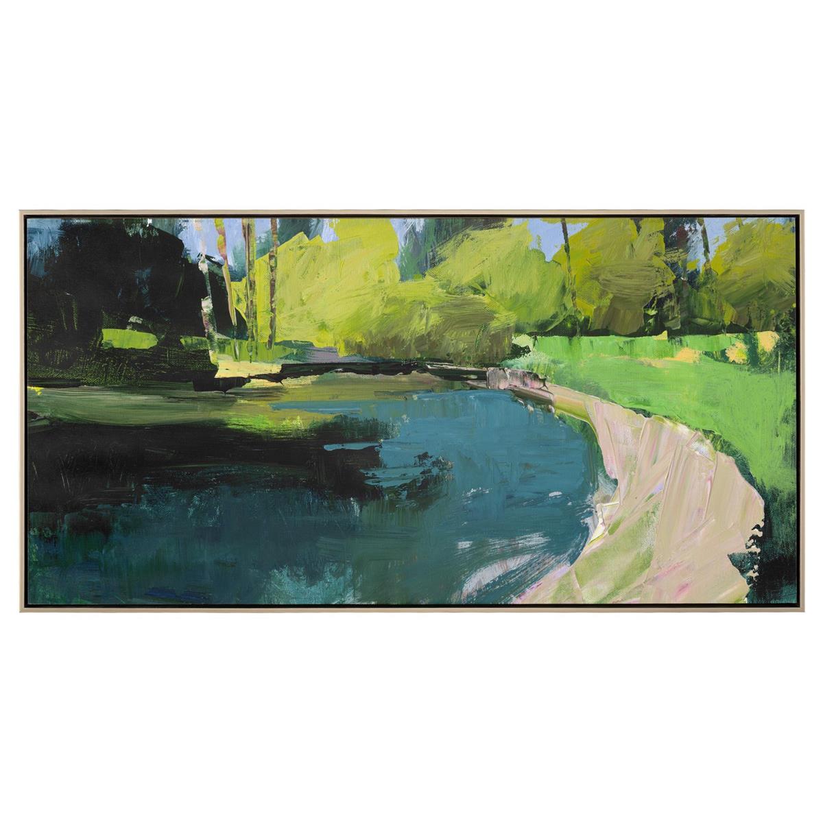 Janet Dyer's Pond with Yellow Trees – Art by John Richard | Sutter & Vale