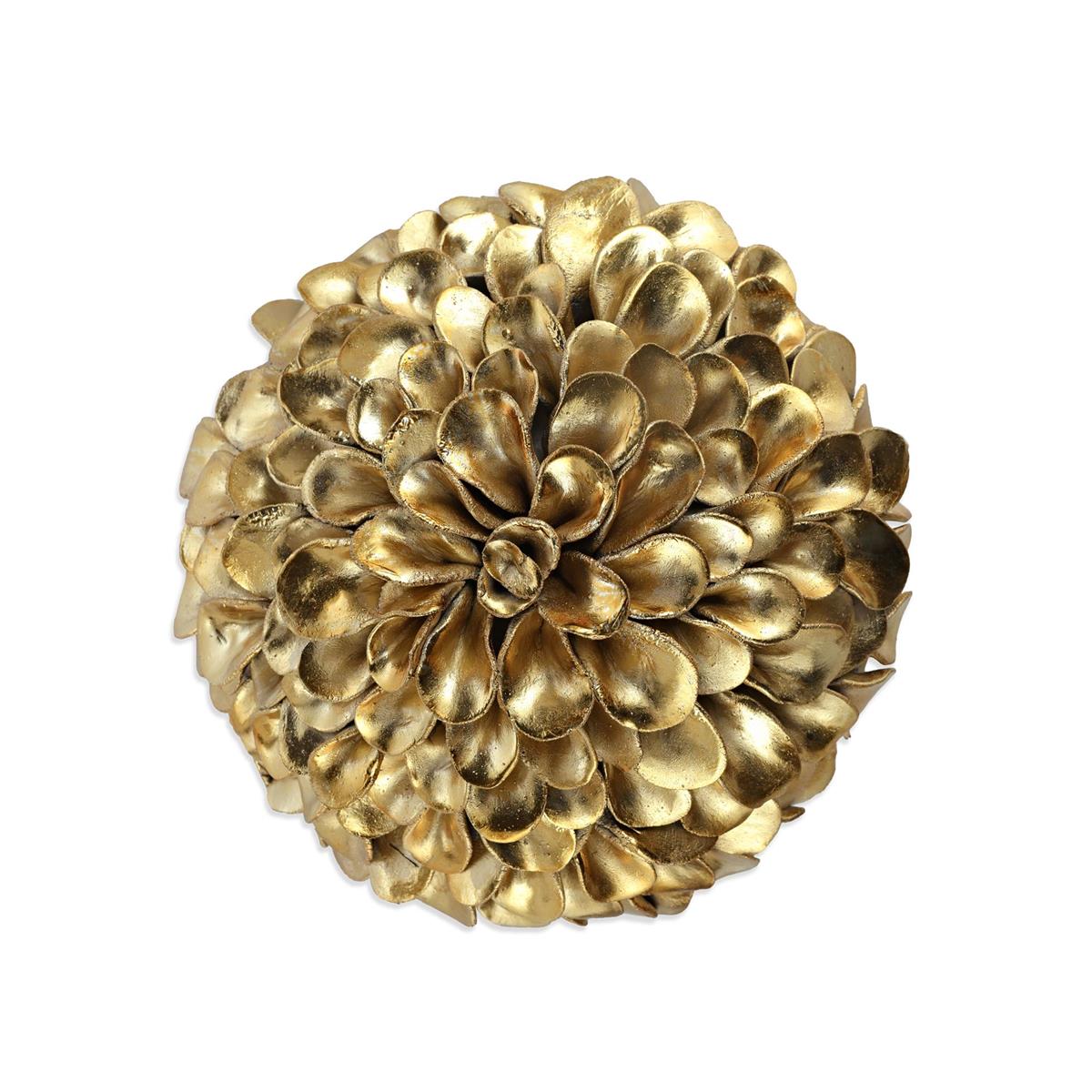 Button Flower Wall Art, Gold – Art by John Richard | Sutter & Vale