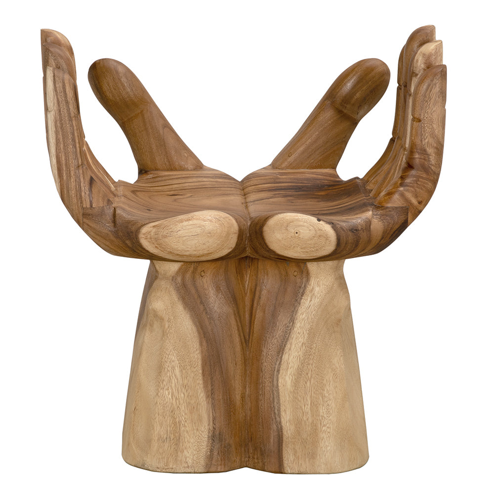 Le Main Chair, Buddha in Clear Coat Flat — Noir Furniture