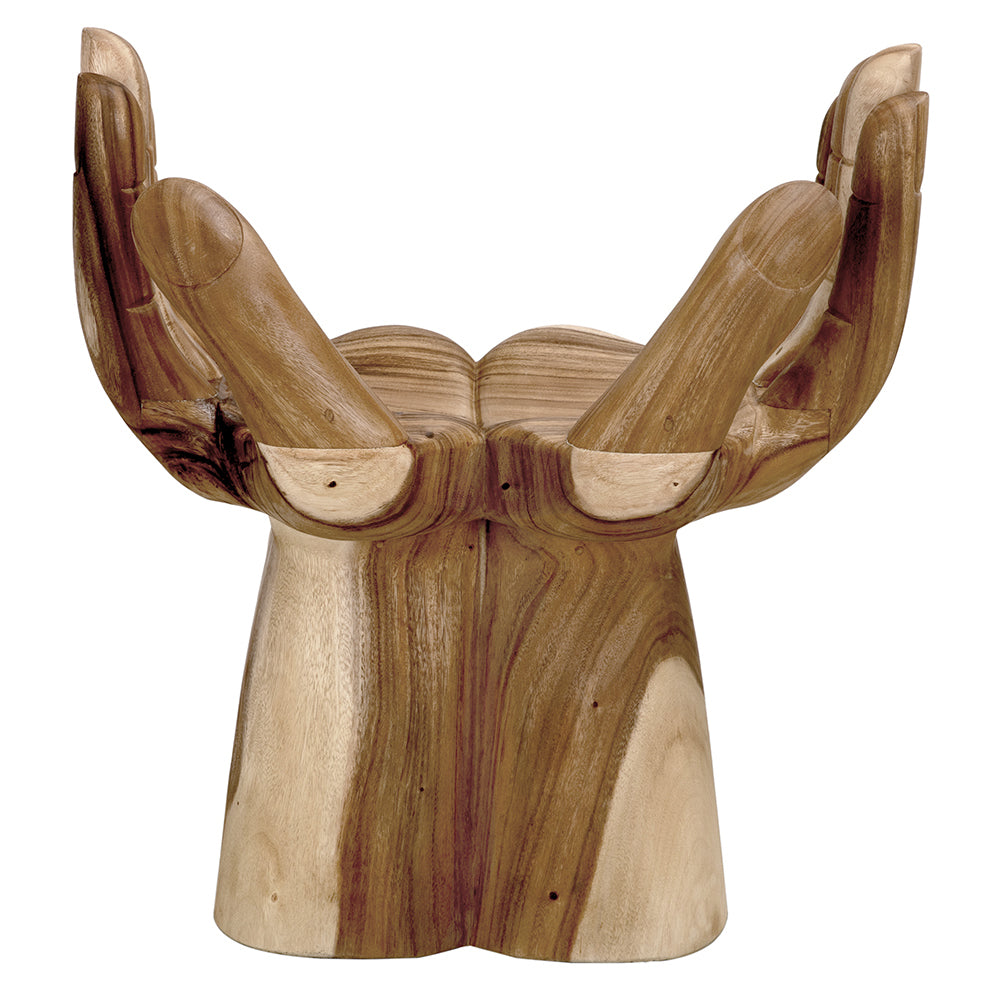 Le Main Chair, Buddha in Clear Coat Flat — Noir Furniture