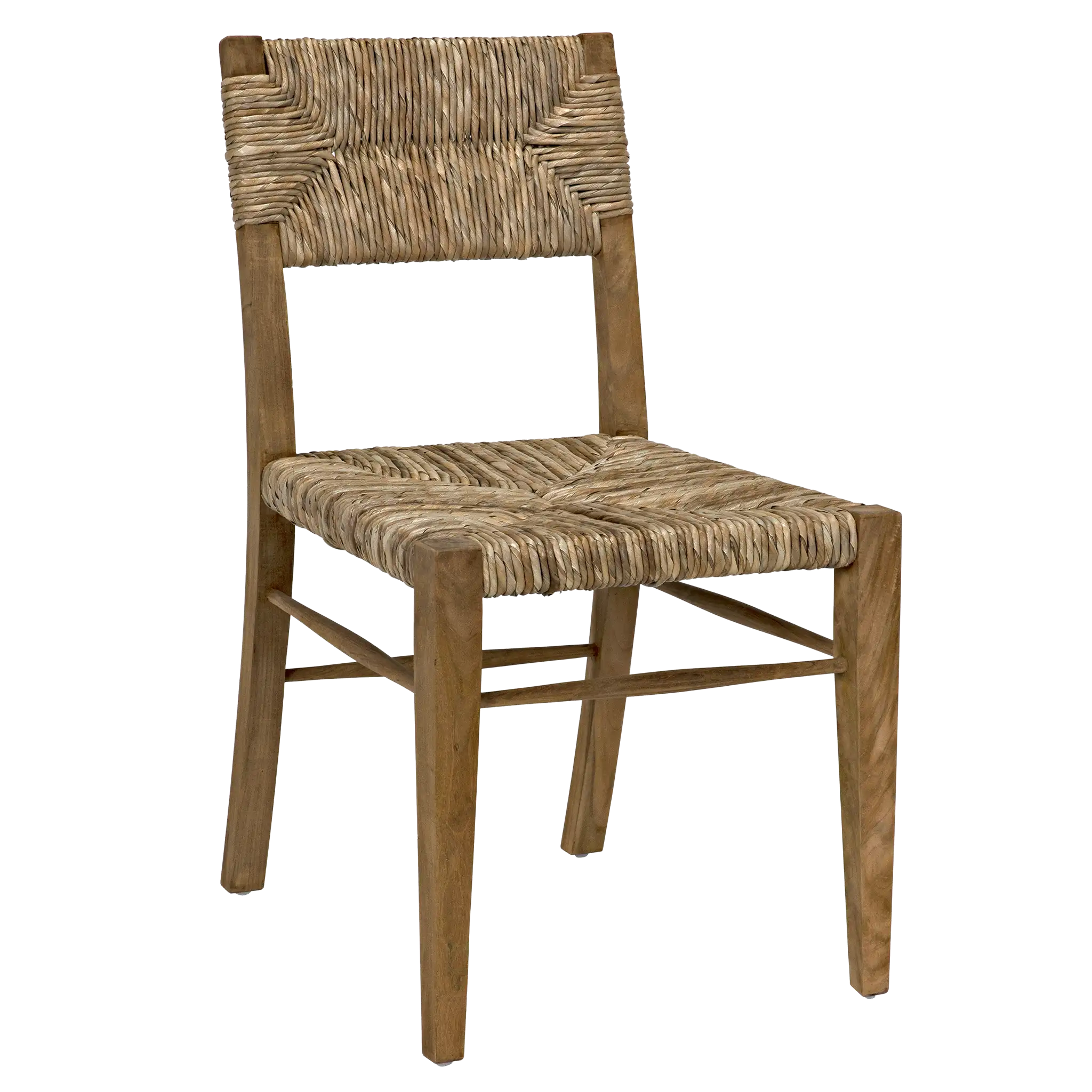 Faley Chair, Teak with Woven in Clear Coat Flat — Noir Furniture