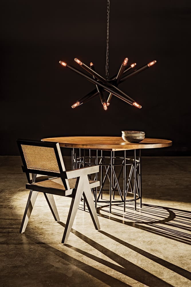 Jude Chair with Caning, Black