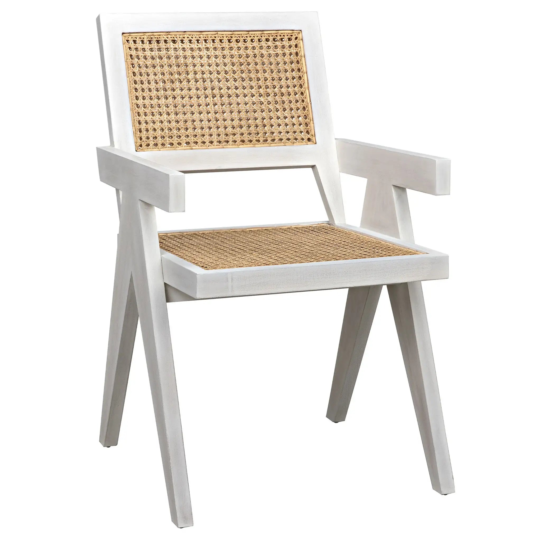 Jude Chair with Caning, White Wash
