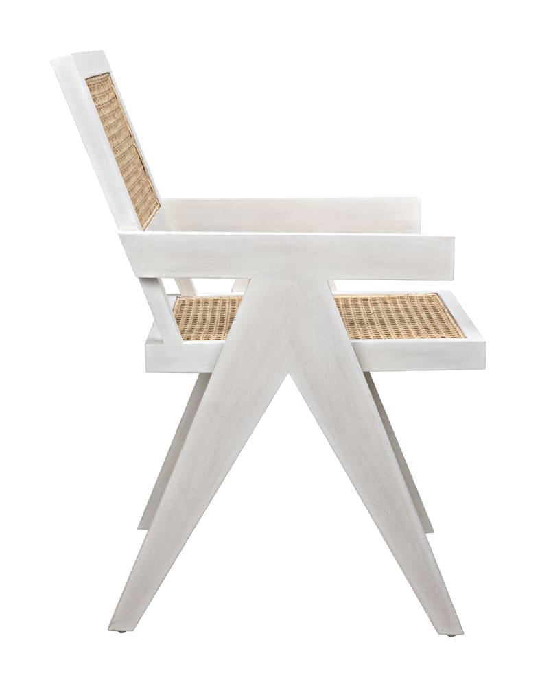 Jude Chair with Caning, White Wash