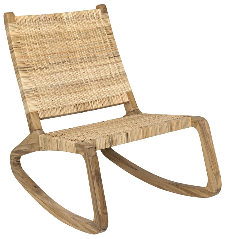 Las Palmas Chair, Teak with Woven – Accent Chairs by Noir Furniture | Sutter & Vale