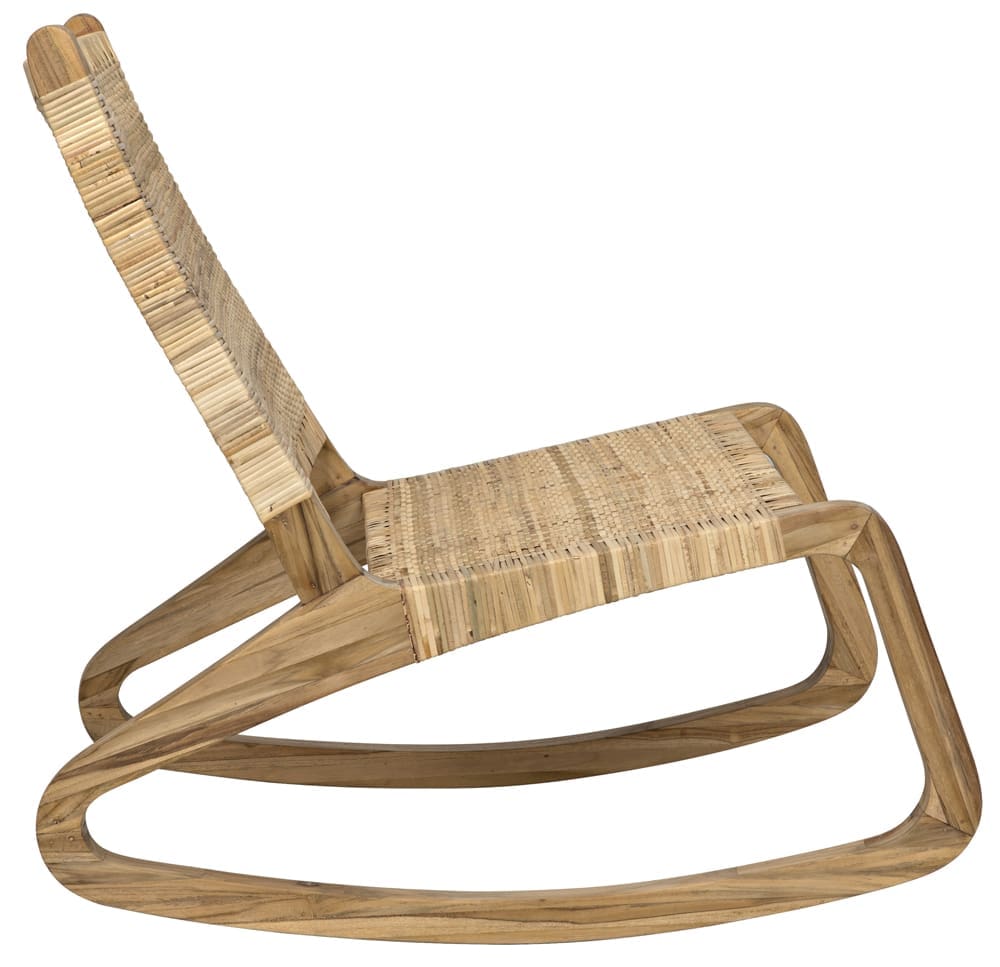 Las Palmas Chair, Teak with Woven – Accent Chairs by Noir Furniture | Sutter & Vale
