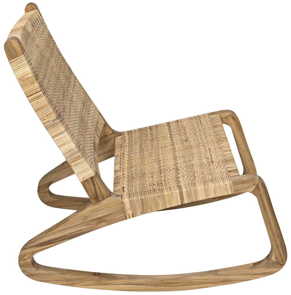 Las Palmas Chair, Teak with Woven – Accent Chairs by Noir Furniture | Sutter & Vale