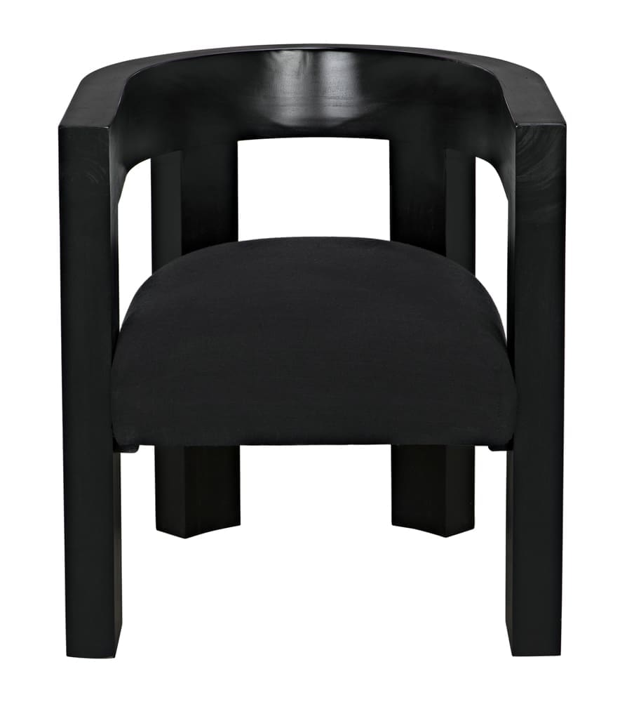 Eros Chair in Hand Rubbed Black — Noir Furniture