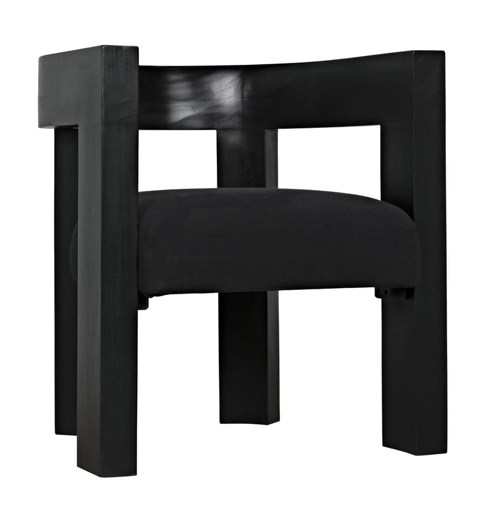 Eros Chair in Hand Rubbed Black — Noir Furniture