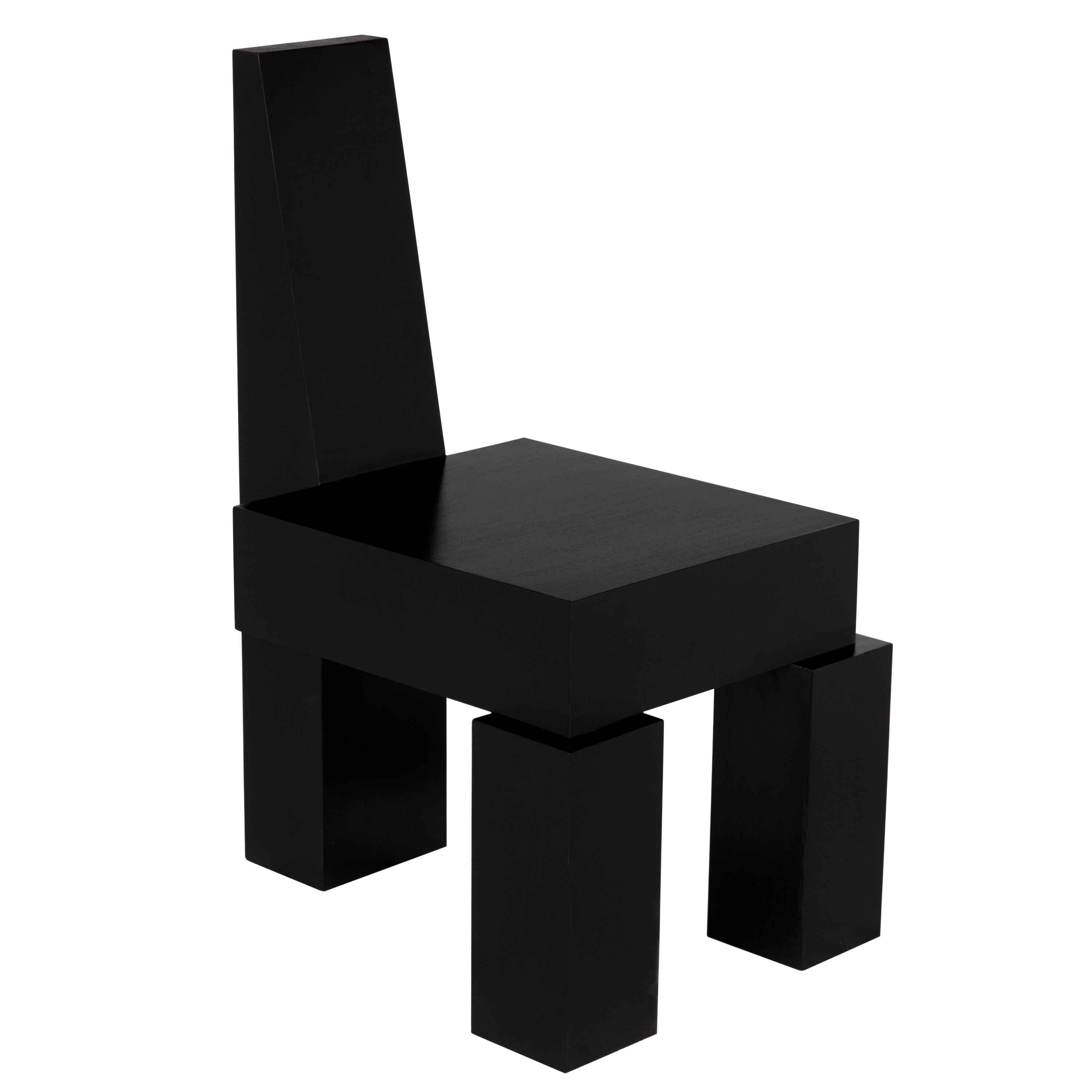 Murry Chair in Hand Rubbed Black — Noir Furniture