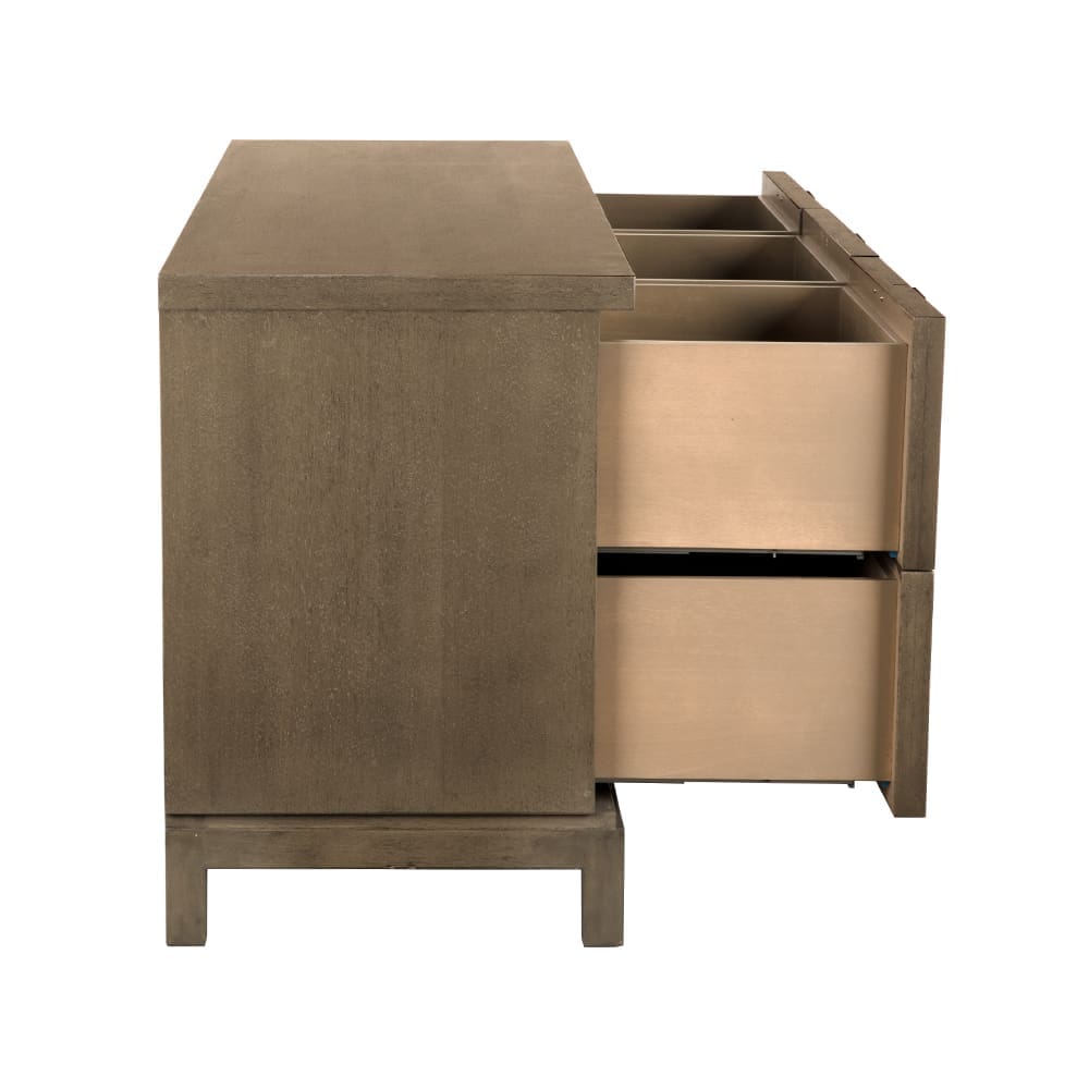 Musashi 6 Drawer, Greige Walnut