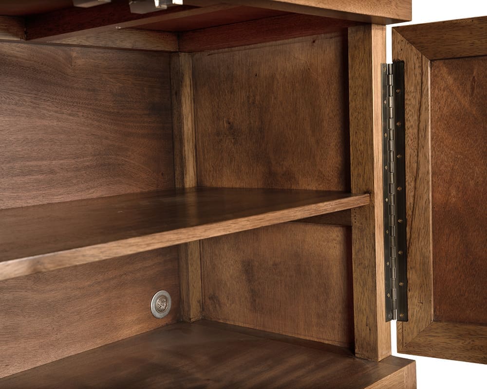 Quadrant 4 Door Sideboard, Dark Walnut