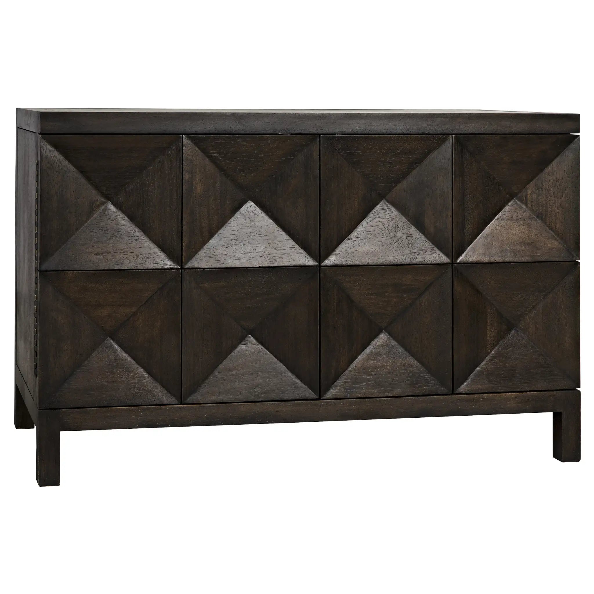 Quadrant 2 Door Sideboard, Ebony Walnut in Ebony Walnut — Noir Furniture
