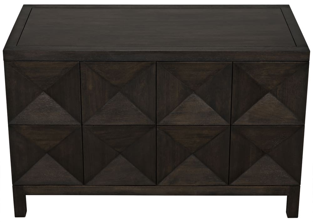 Quadrant 2 Door Sideboard, Ebony Walnut in Ebony Walnut — Noir Furniture