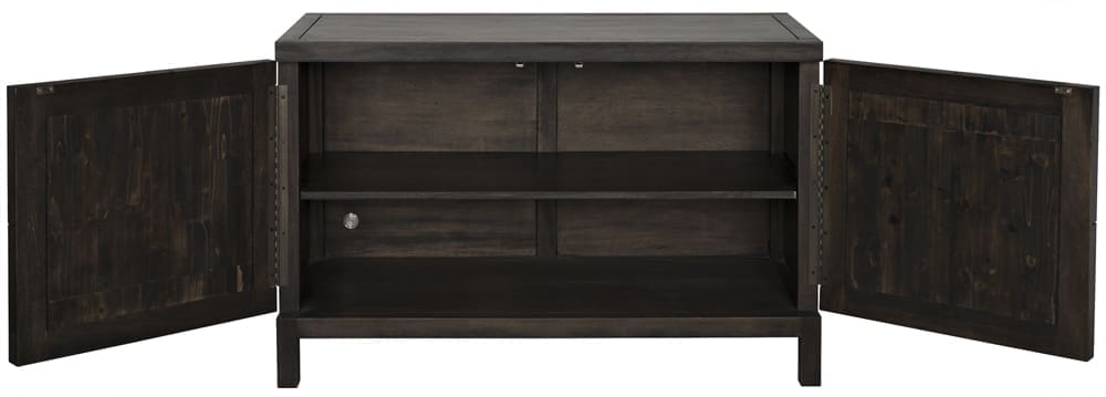 Quadrant 2 Door Sideboard, Ebony Walnut in Ebony Walnut — Noir Furniture