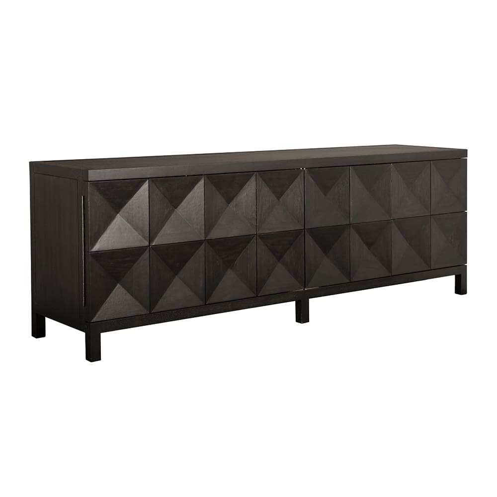 Quadrant 4 Door Sideboard, Ebony Walnut