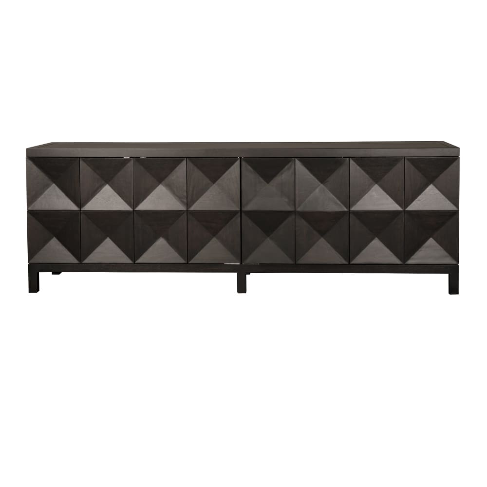 Quadrant 4 Door Sideboard, Ebony Walnut