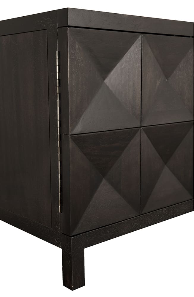 Quadrant 4 Door Sideboard, Ebony Walnut