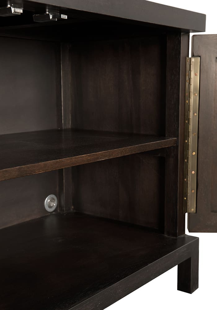 Quadrant 4 Door Sideboard, Ebony Walnut