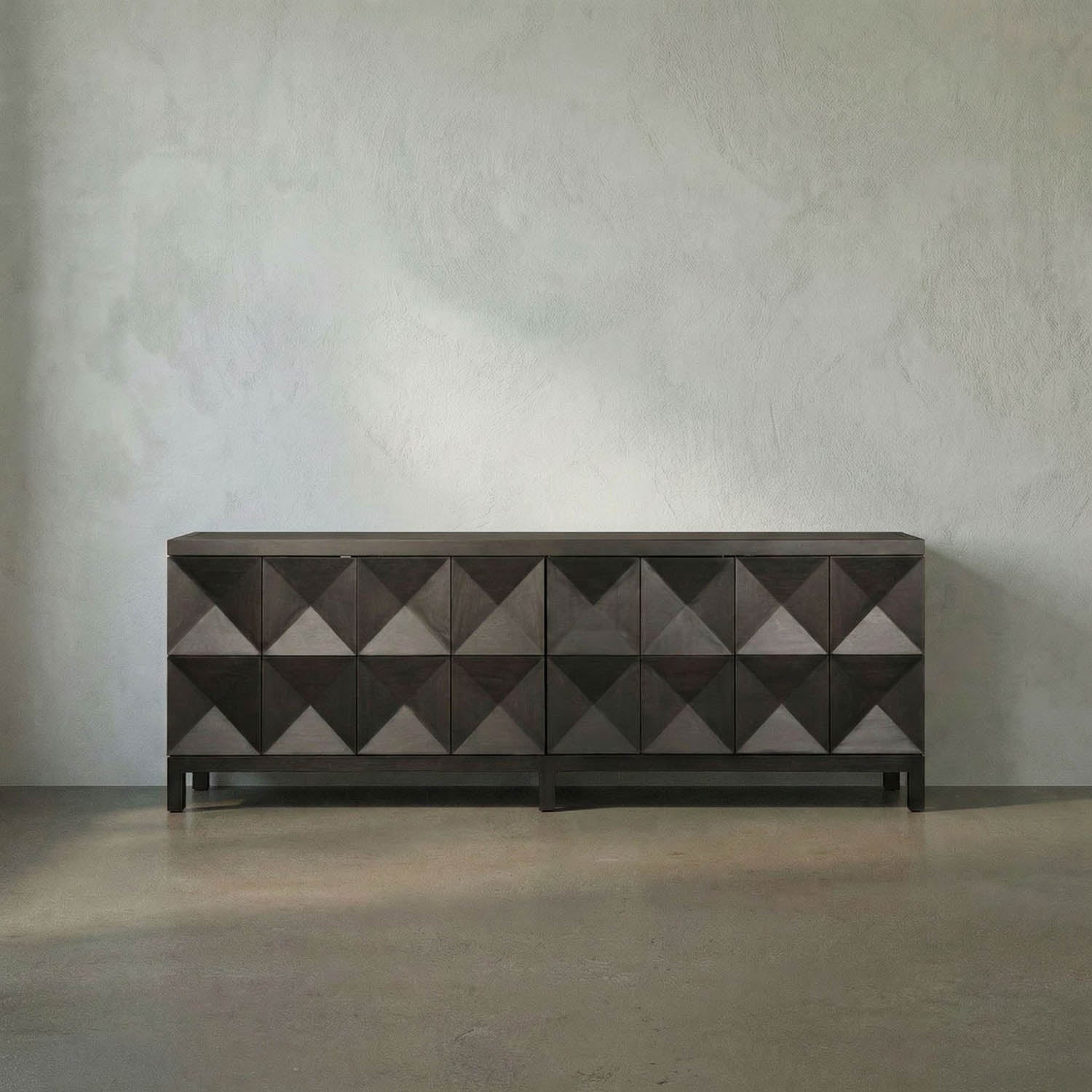 Quadrant 4 Door Sideboard, Ebony Walnut by Noir
