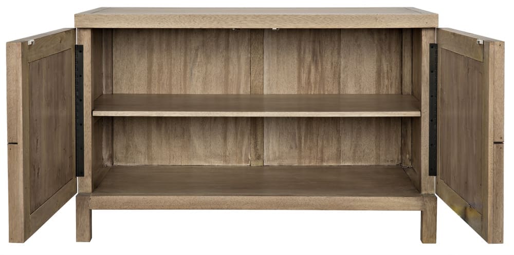 Quadrant 2 Door Sideboard, Washed Walnut in Washed Walnut — Noir Furniture