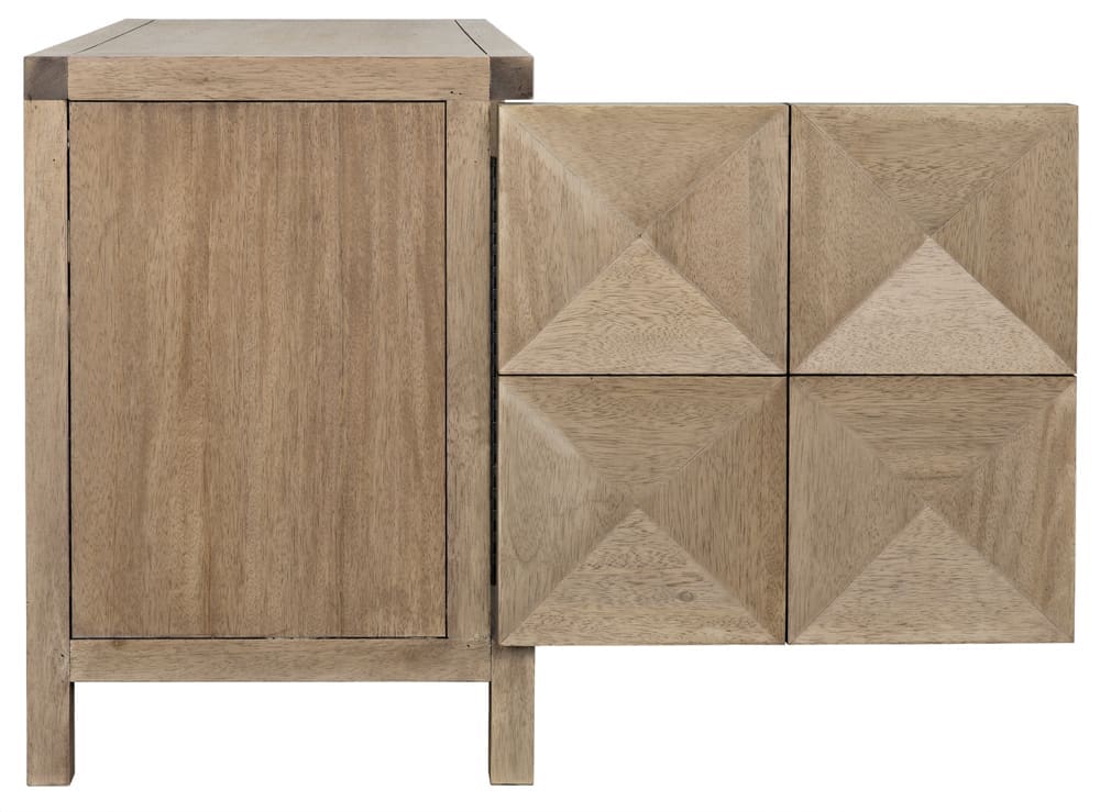 Quadrant 2 Door Sideboard, Washed Walnut – Sideboards by Noir Furniture | Sutter & Vale