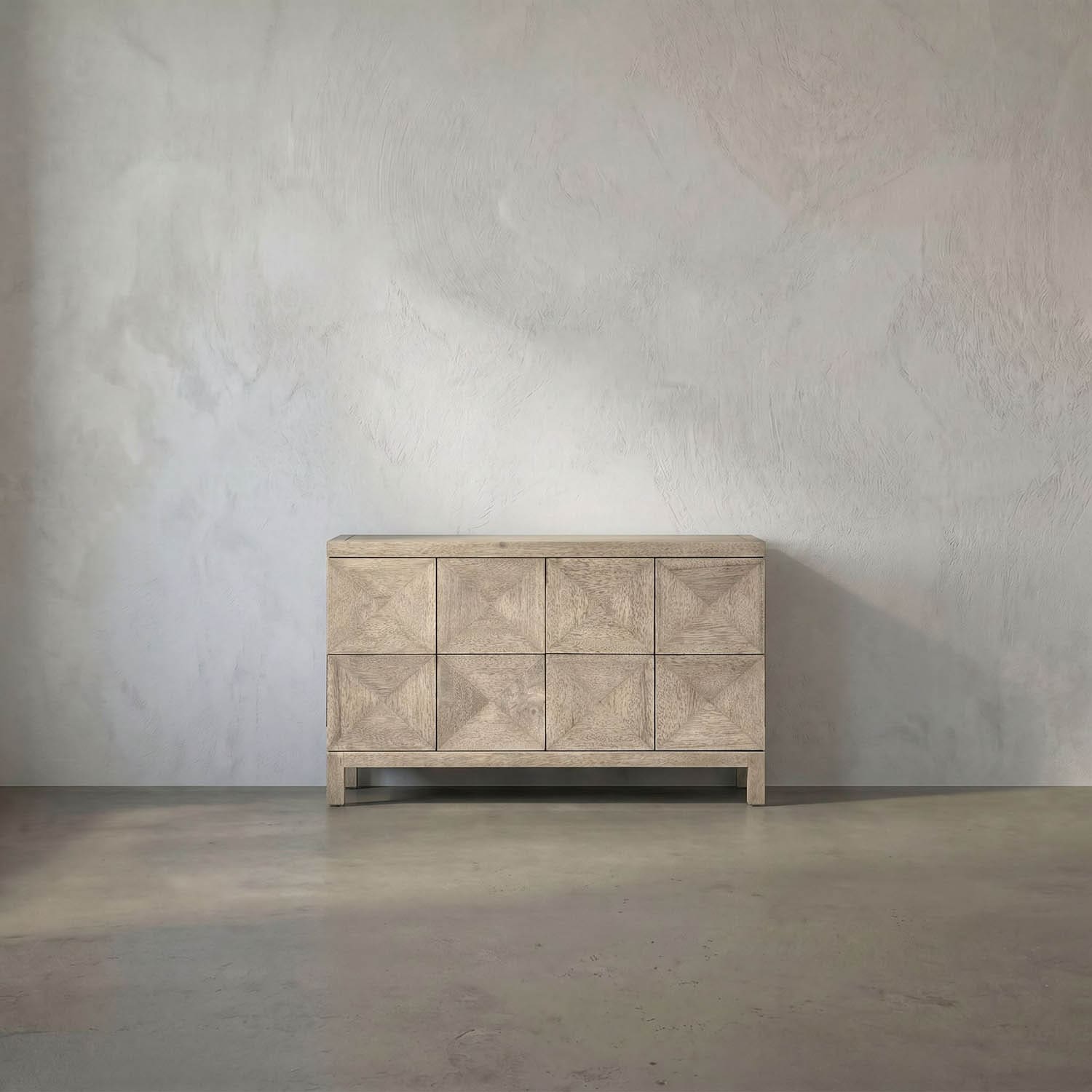 Quadrant 2 Door Sideboard, Washed Walnut