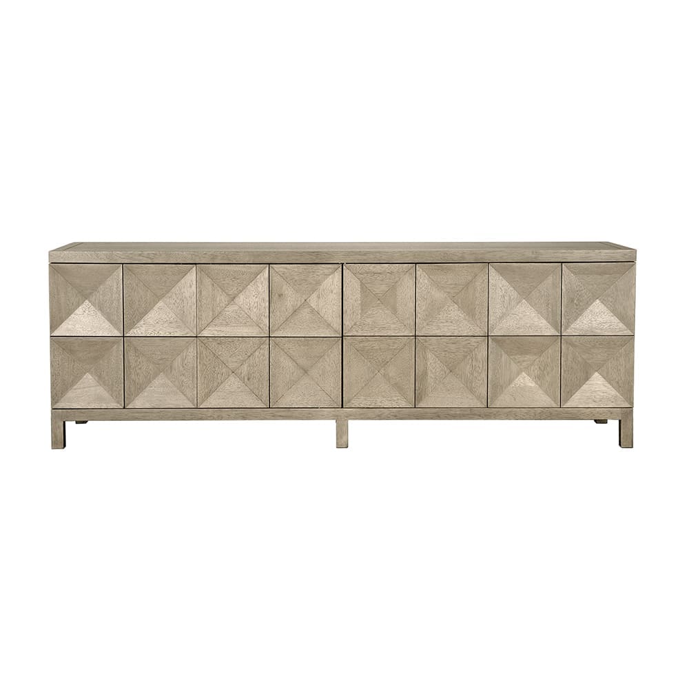 Quadrant 4 Door Sideboard, Washed Walnut
