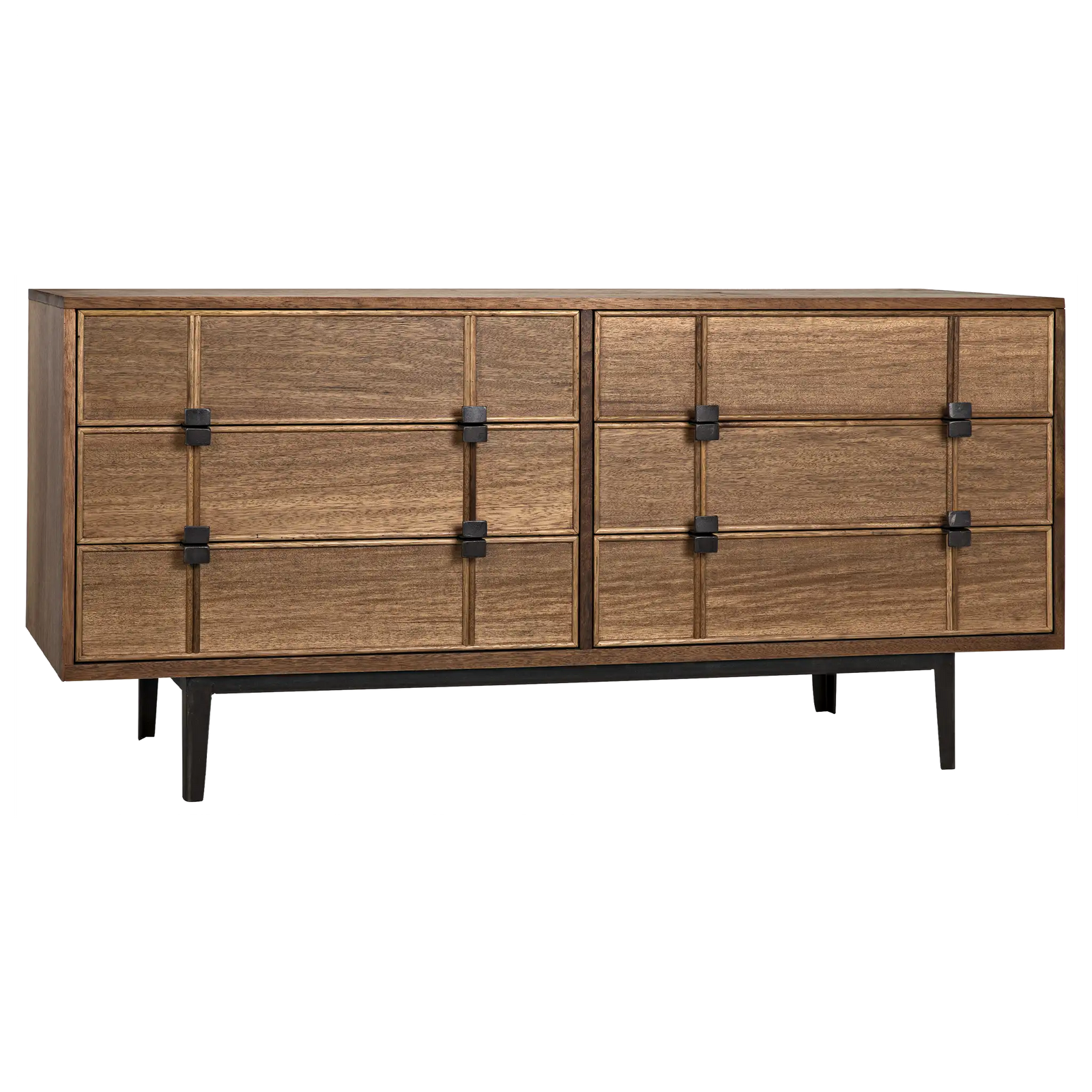 Bourgeois Sideboard, Walnut and Iron – Sideboards by Noir Furniture | Sutter & Vale