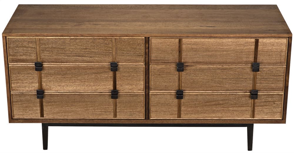 Bourgeois Sideboard, Walnut and Iron in Dark Walnut — Noir Furniture