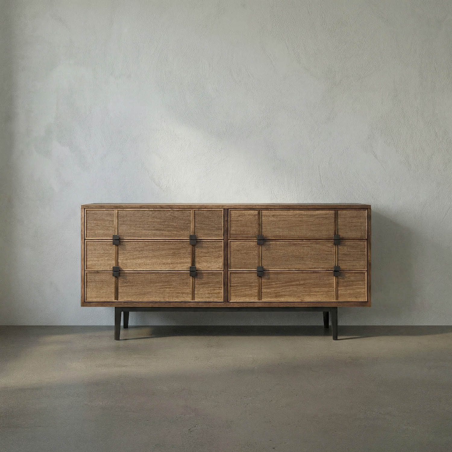 Bourgeois Sideboard, Walnut and Iron