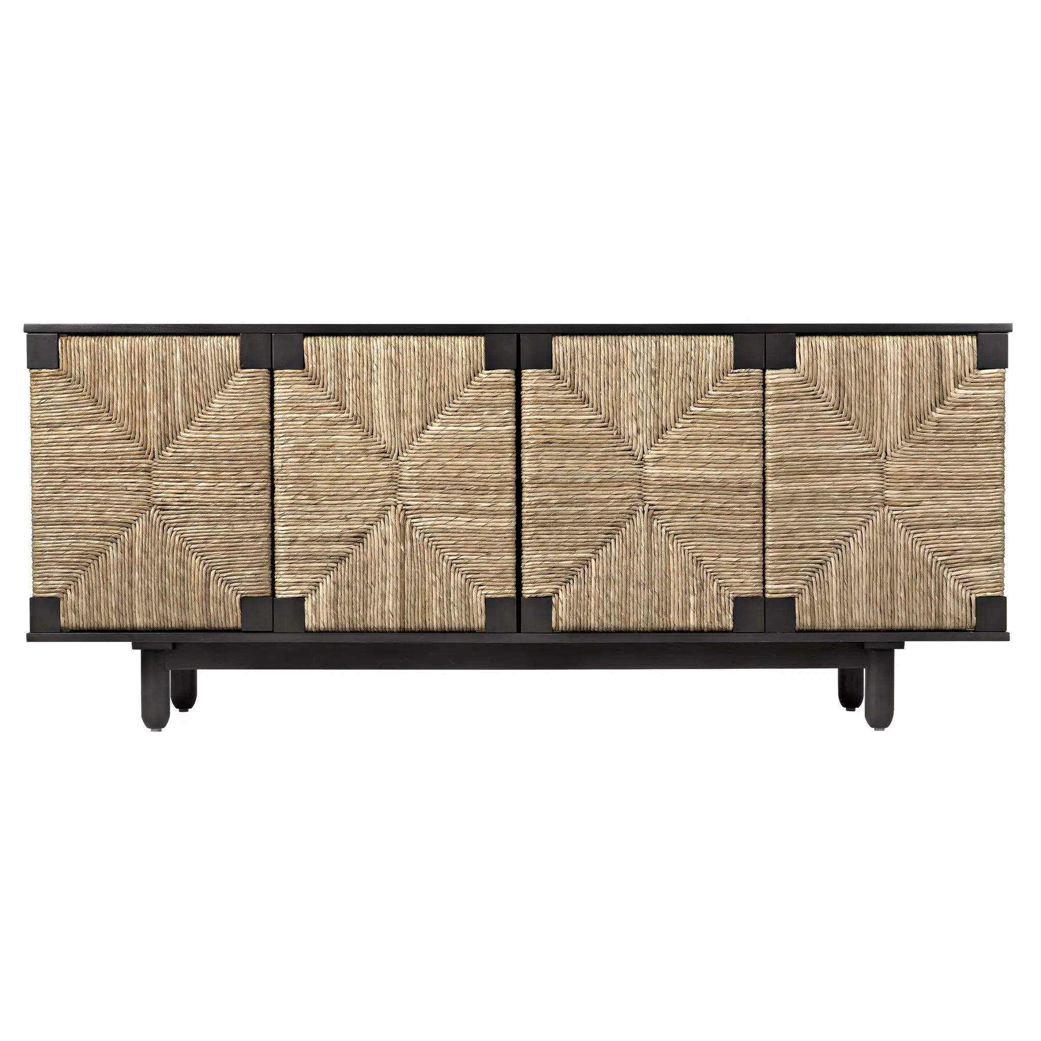 Brook 4 Door Sideboard, Pale in Pale — Noir Furniture