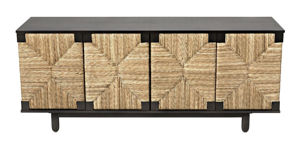 Brook 4 Door Sideboard, Pale – Sideboards by Noir Furniture | Sutter & Vale