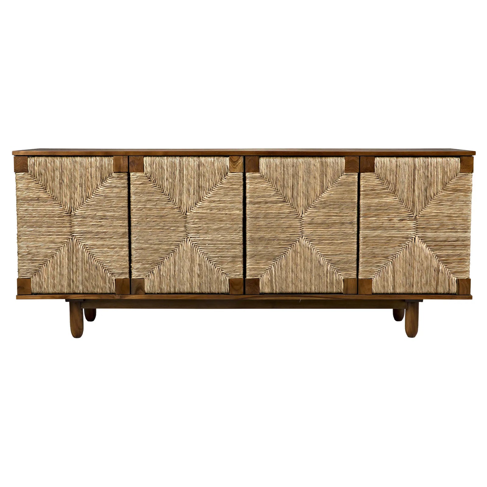 Brook 4 Door Sideboard, Teak – Sideboards by Noir Furniture | Sutter & Vale