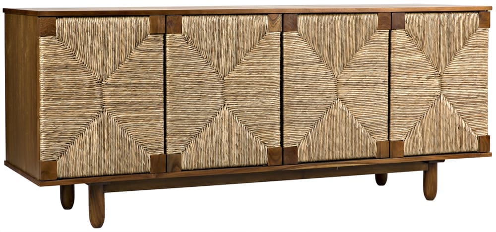 Brook 4 Door Sideboard, Teak – Sideboards by Noir Furniture | Sutter & Vale