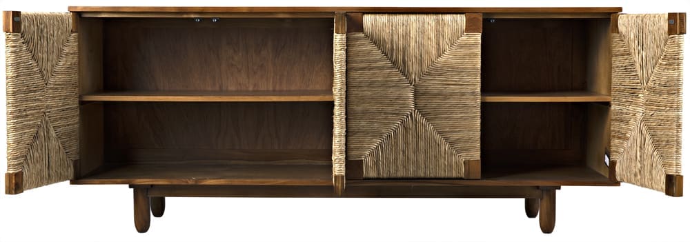 Brook 4 Door Sideboard, Teak – Sideboards by Noir Furniture | Sutter & Vale