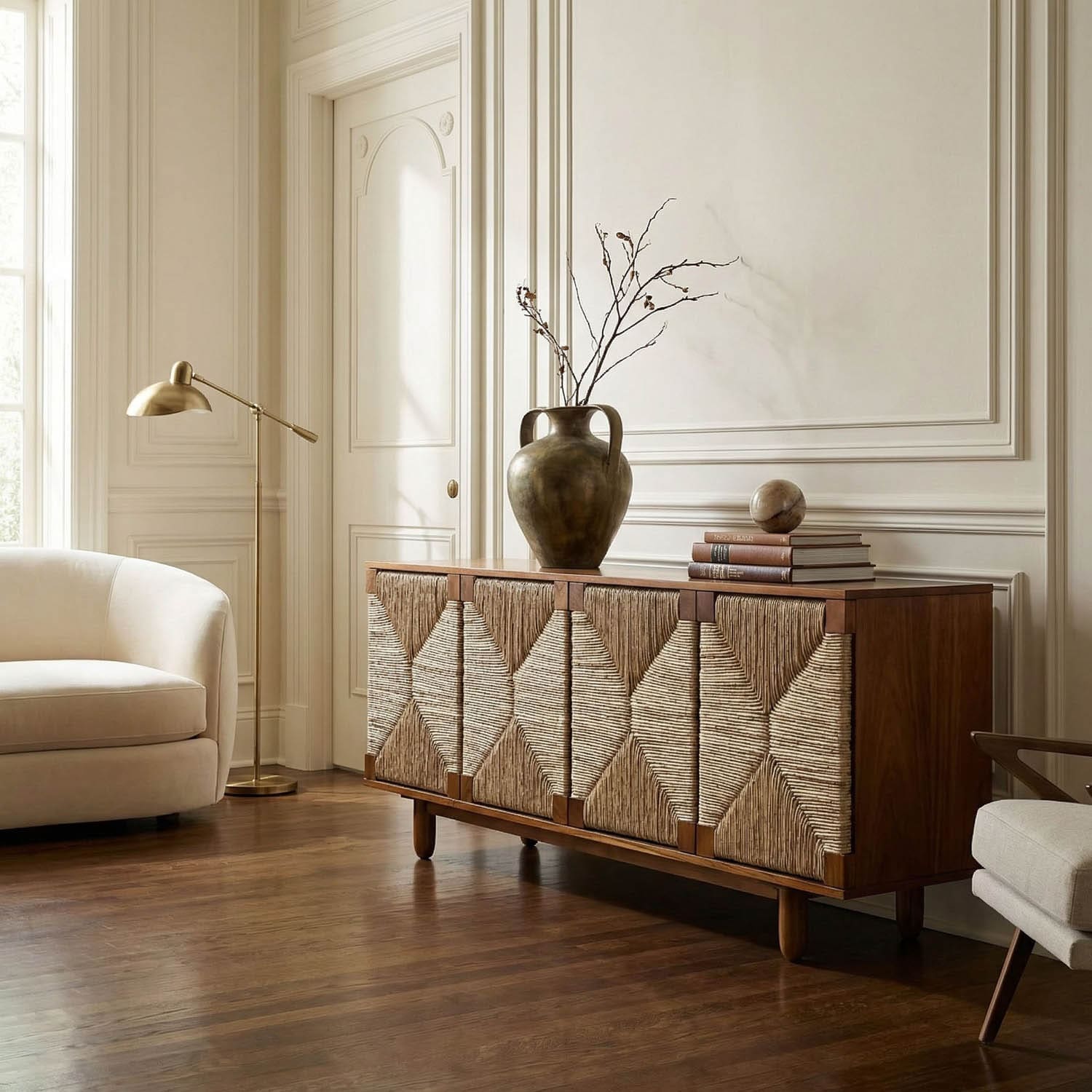 Brook 4 Door Sideboard, Teak