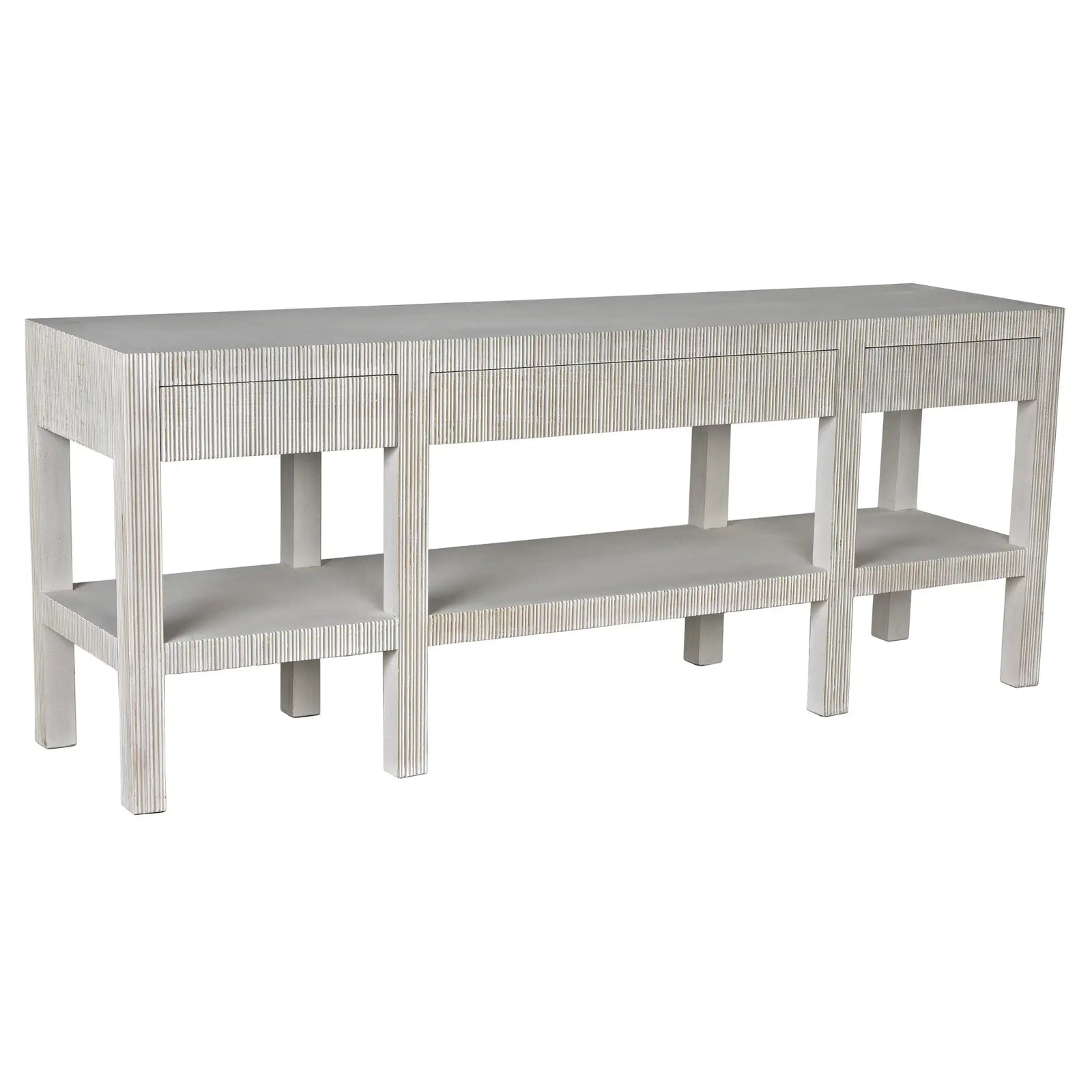 Conrad Console, White Wash by Noir Furniture | Sutter & Vale