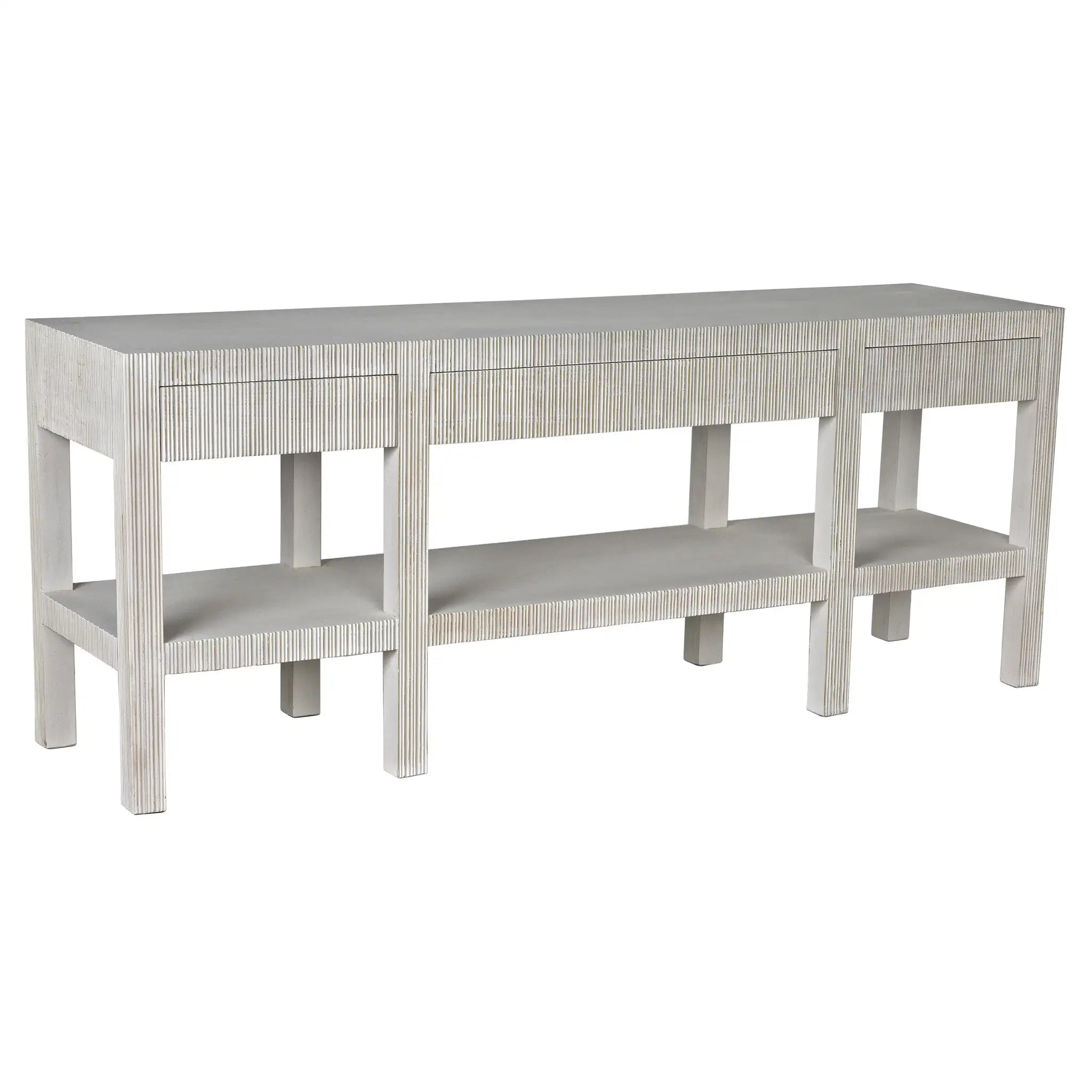 Conrad Console, White Wash in White Wash — Noir Furniture