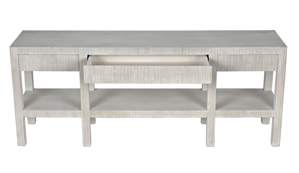 Conrad Console, White Wash by Noir Furniture | Sutter & Vale