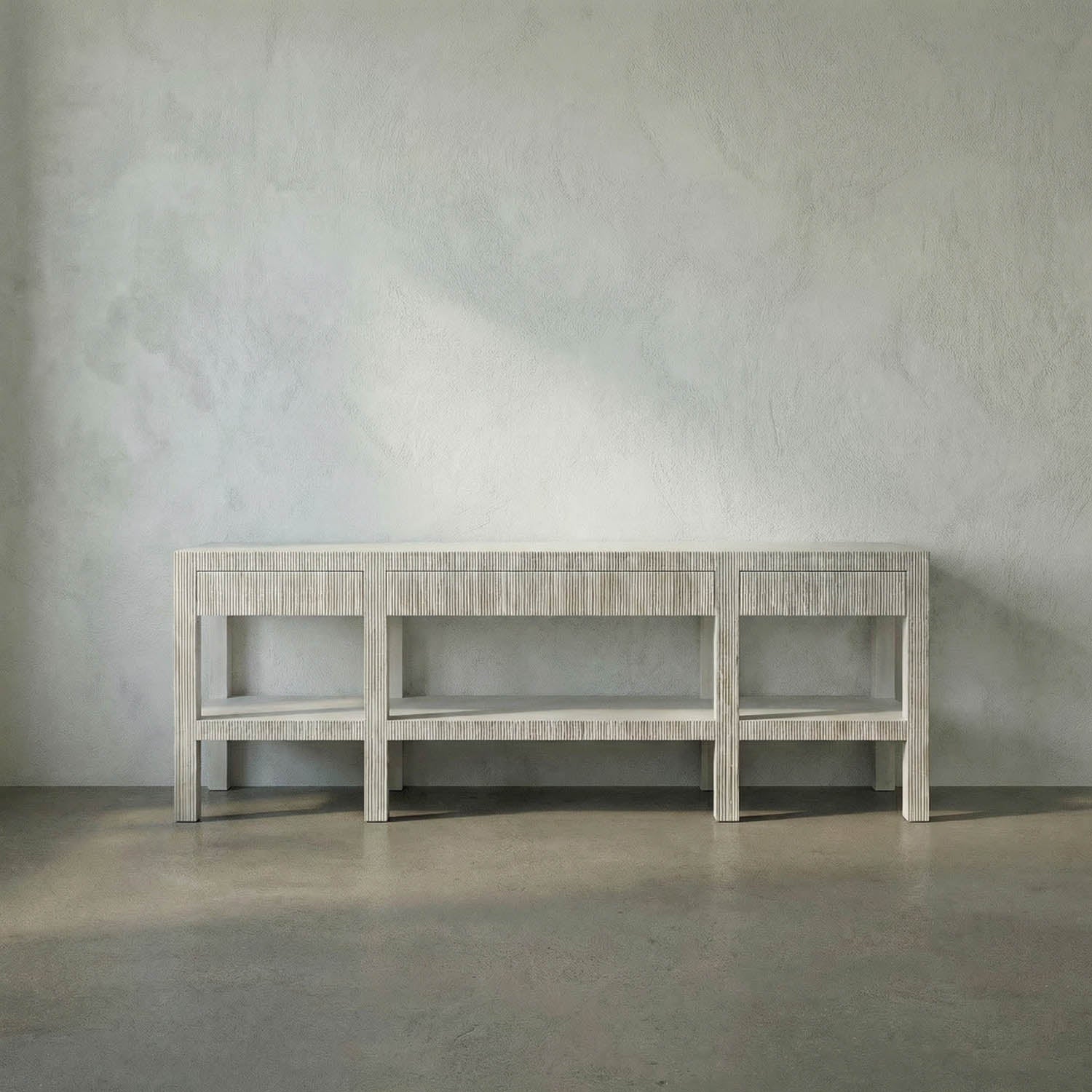 Conrad Console, White Wash by Noir