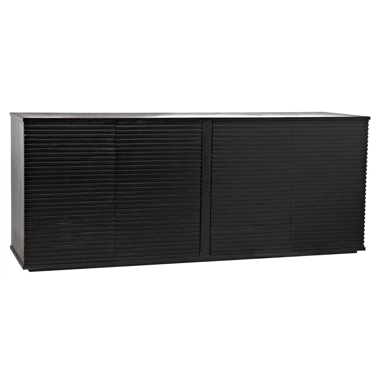 Smith 4 Door Sideboard, Hand Rubbed Black – Sideboards by Noir Furniture | Sutter & Vale