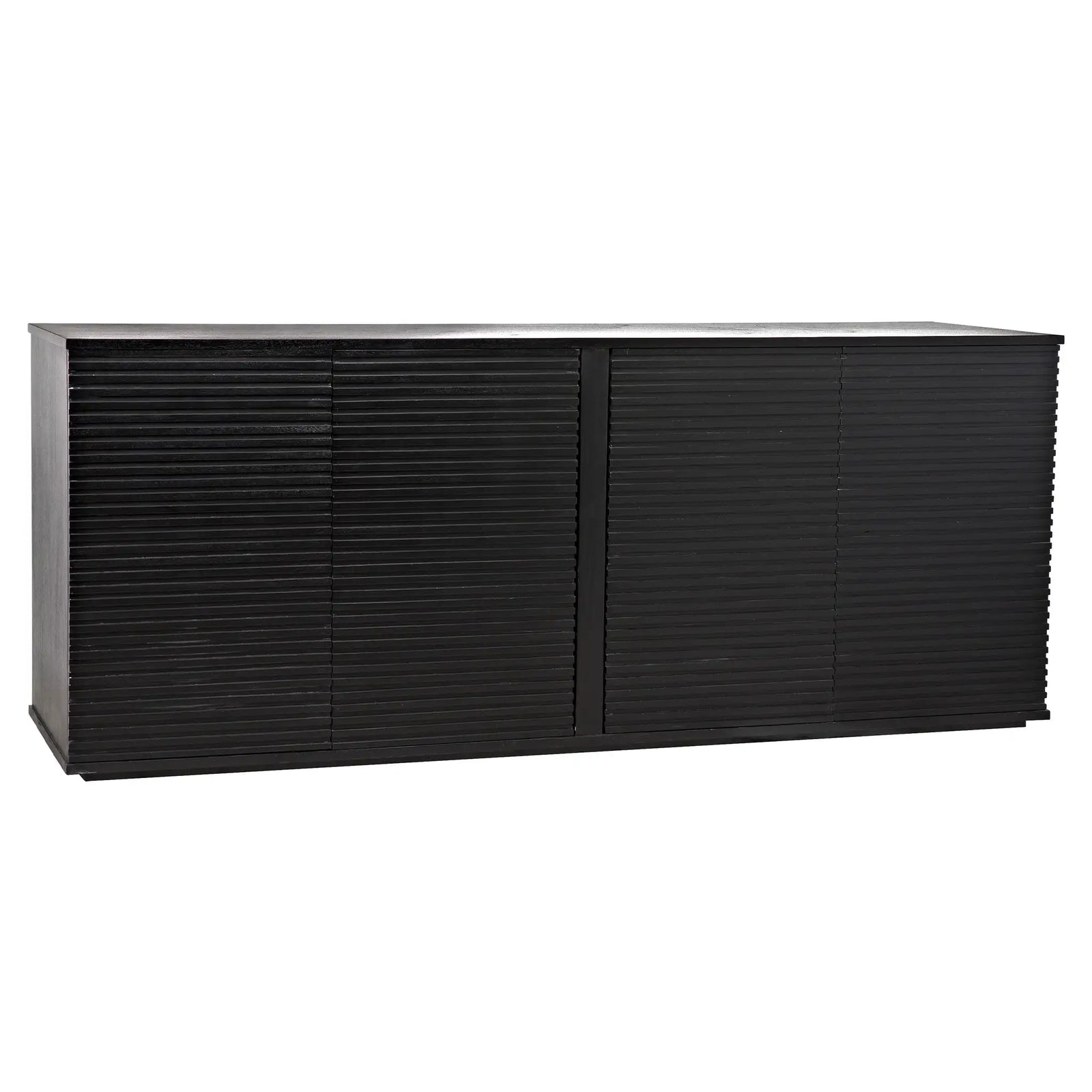 Smith 4 Door Sideboard, Hand Rubbed Black – Sideboards by Noir Furniture | Sutter & Vale